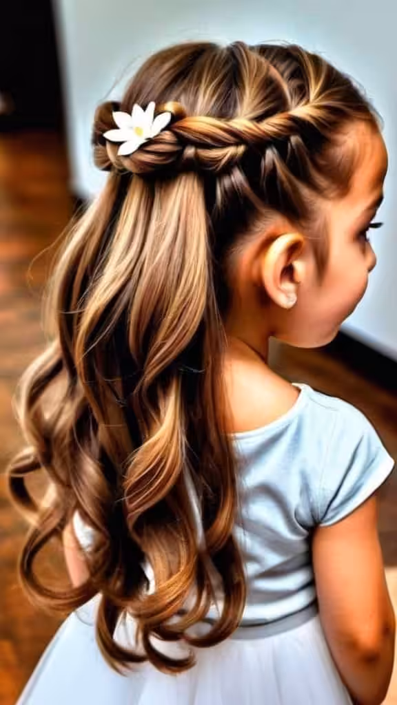 Half Tied Hairstyle