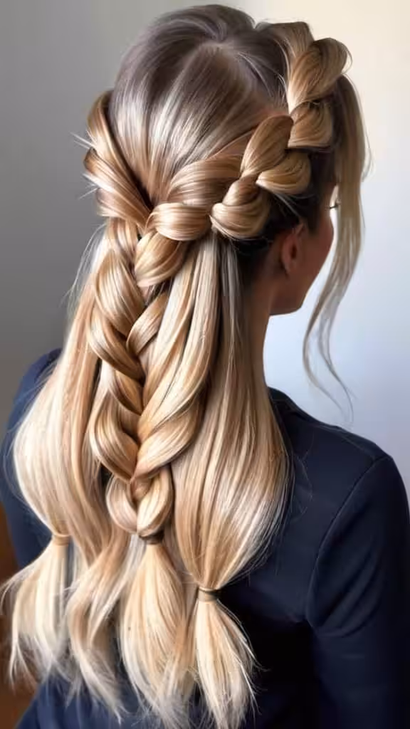 Half-Up Pull-Through Braid