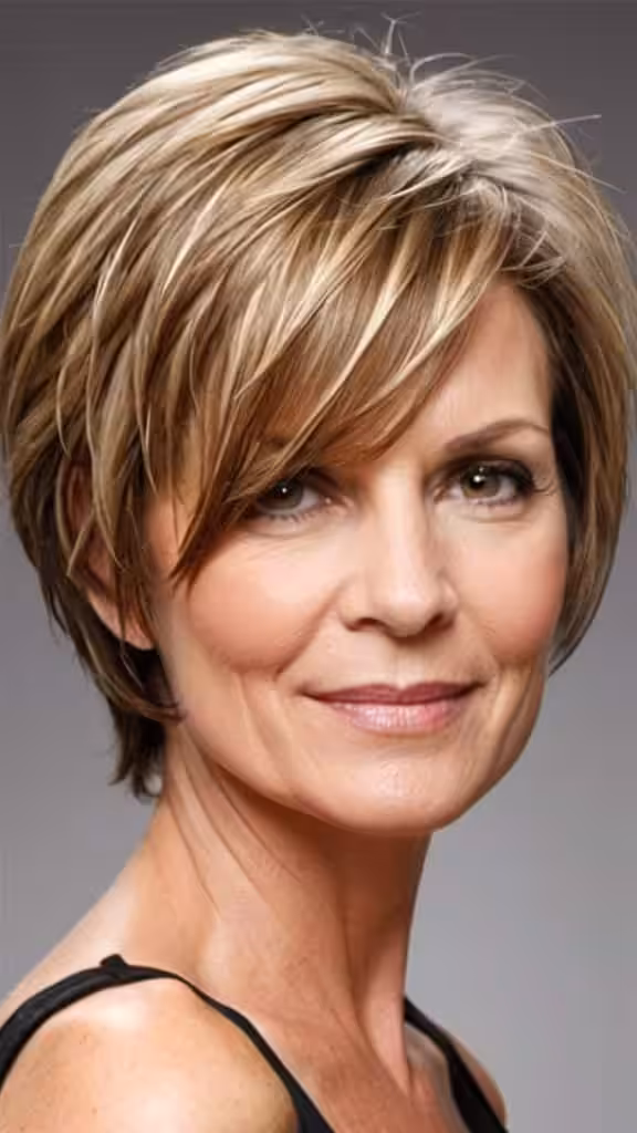 Jaw-Length Layered Cut