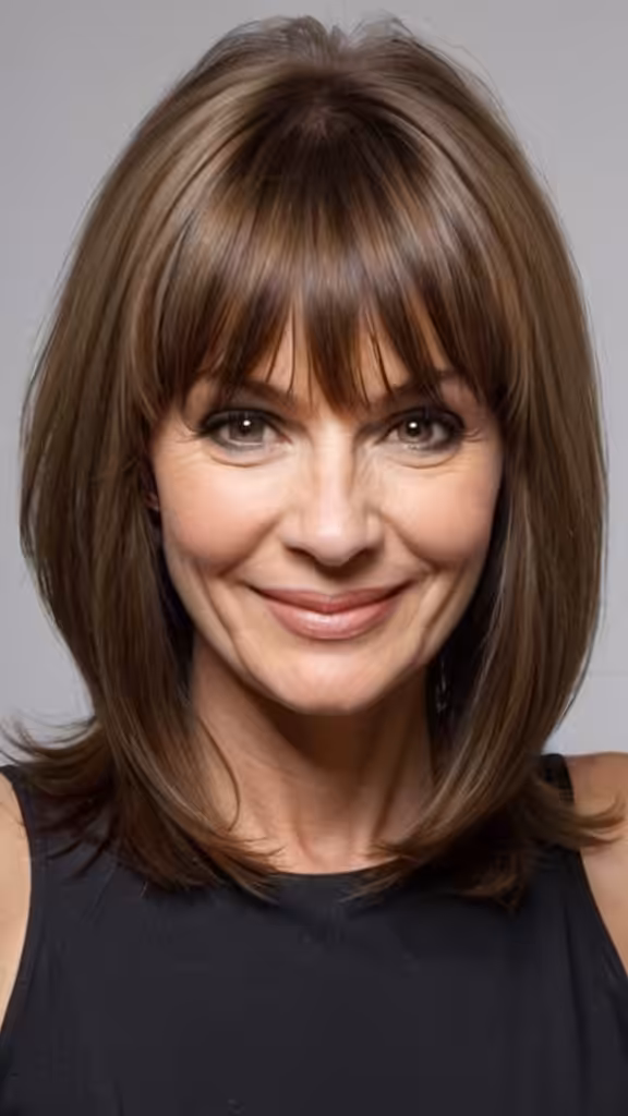 Layers with Bangs For Medium Length Hair