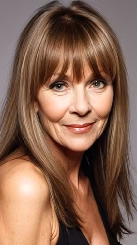 Long Hair with Wispy Bangs