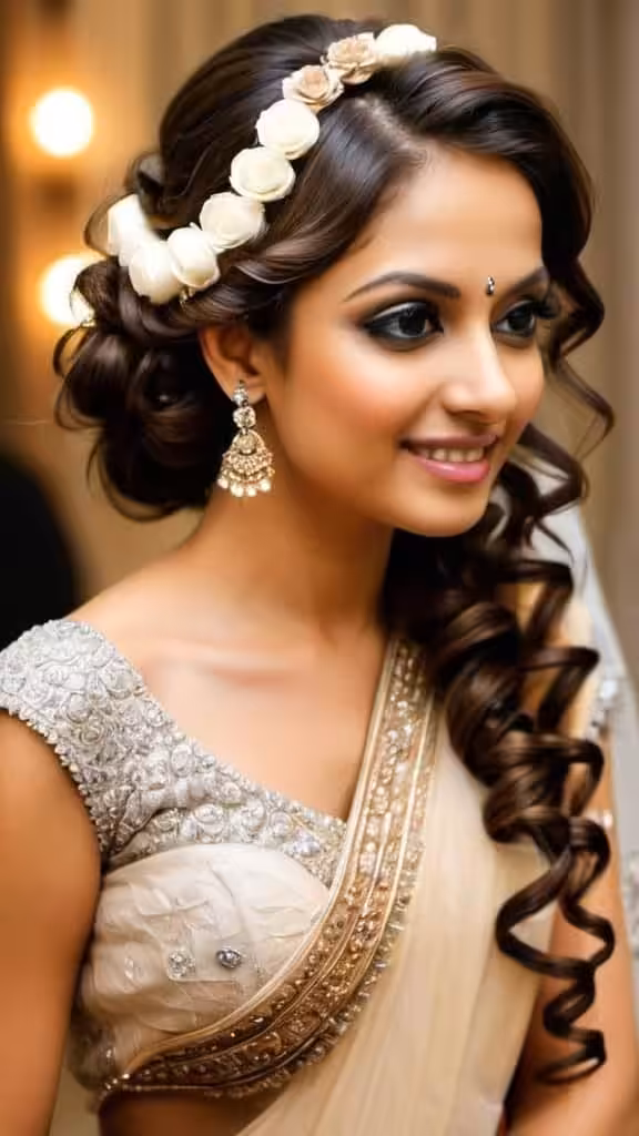 Loose Curls with Accessory