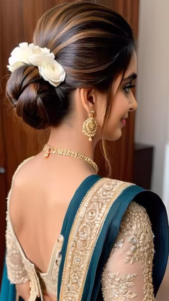 Low Bun with Flicks