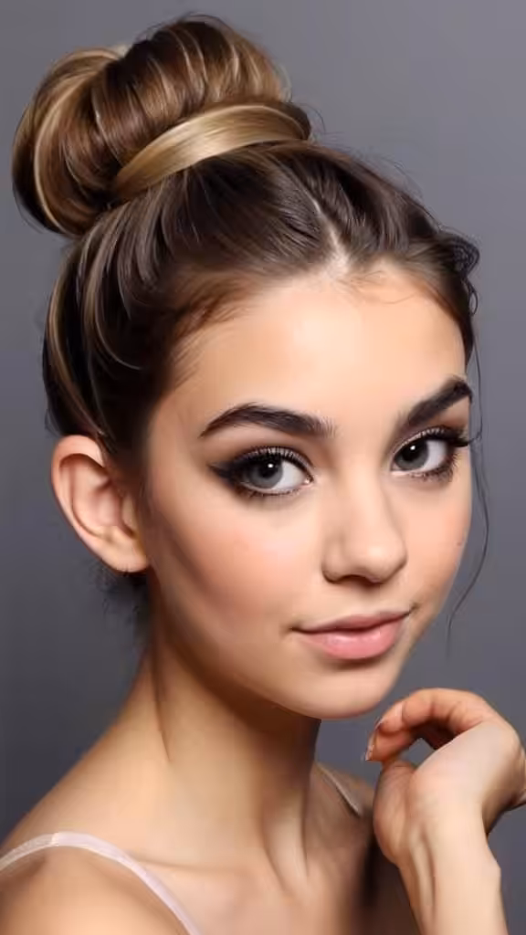 Messy Ballerina Bun