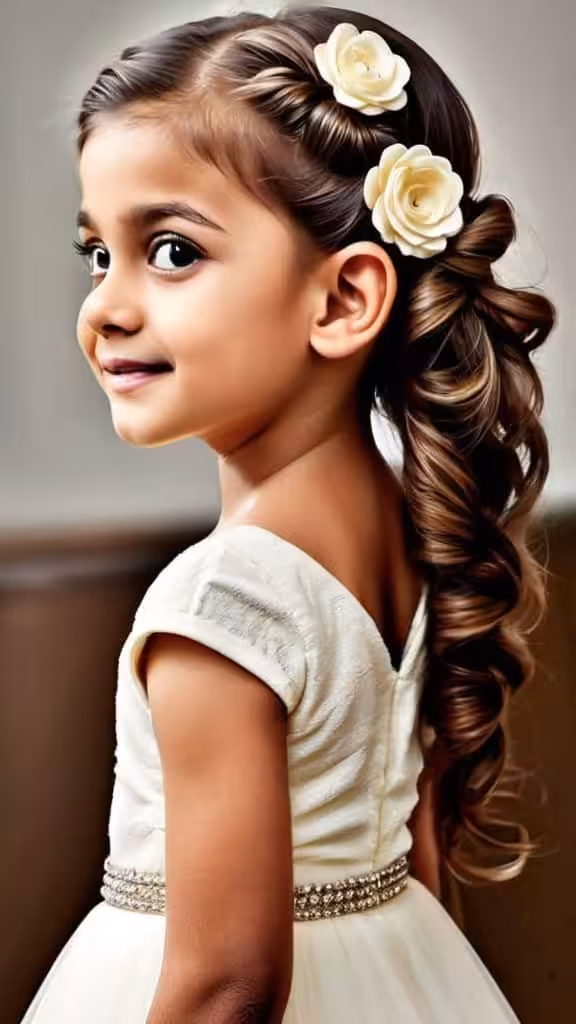 Open Hair With a Top Soft Lock