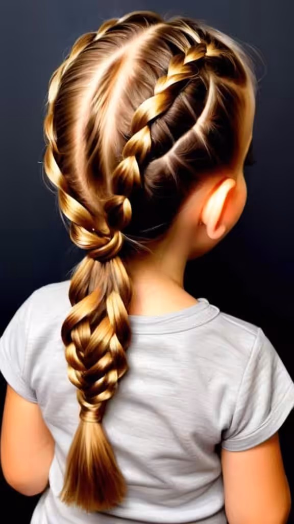Pigtail of Three Braids