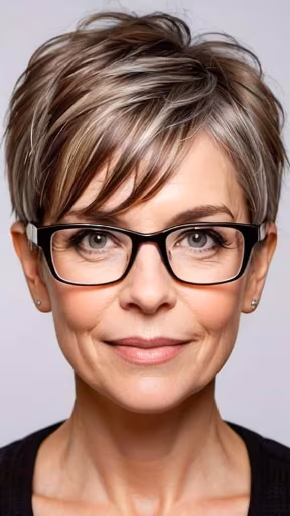 Pixie with Asymmetrical Bangs