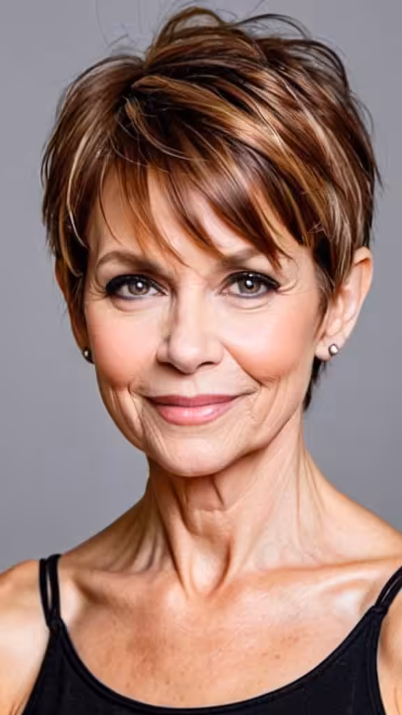 Pixie with Long Side Bangs
