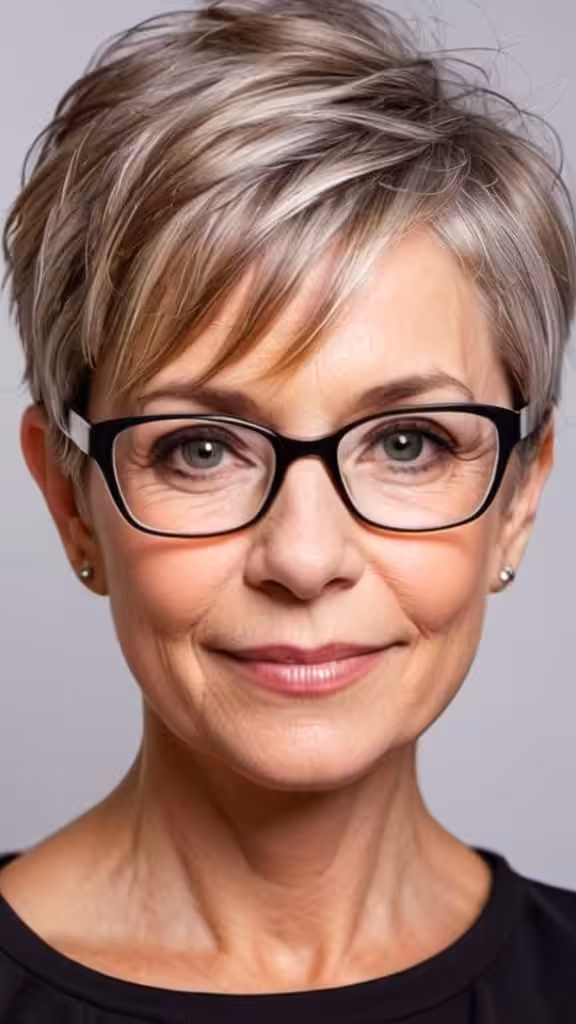 Pixie with Side-Swept Bangs