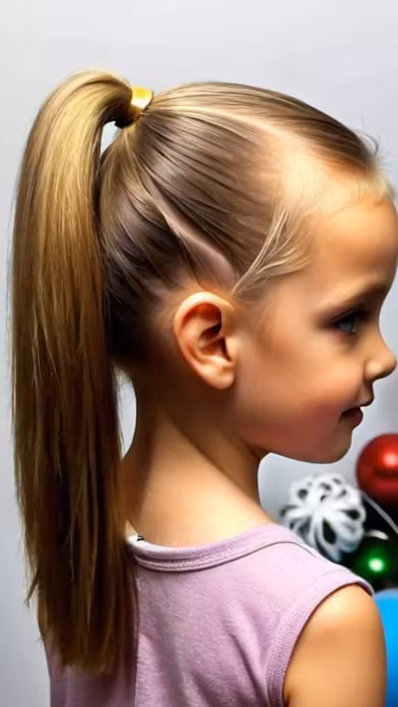 Ponytail Hairstyle For Kids