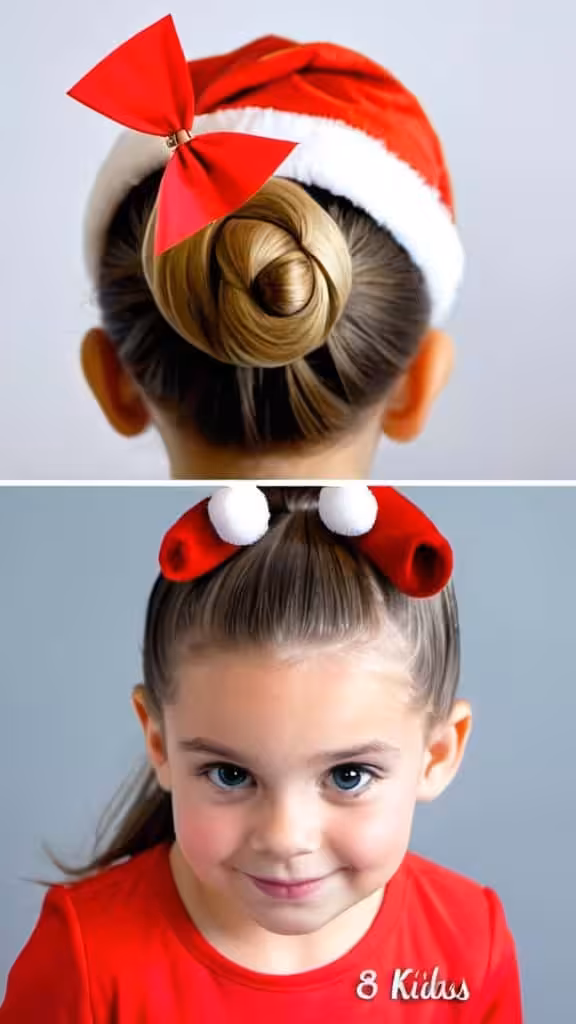 Santa's Hat Bun