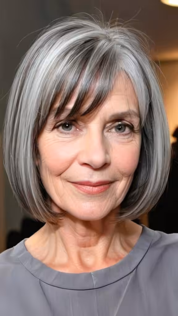 Semi-Blunt Long Bob