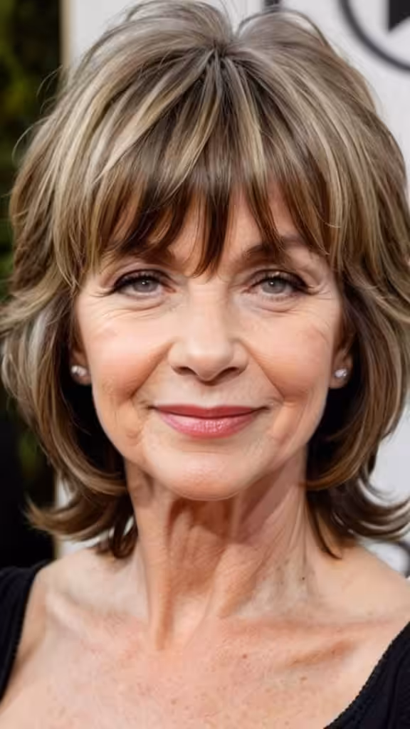 Shaggy Layers with Bangs