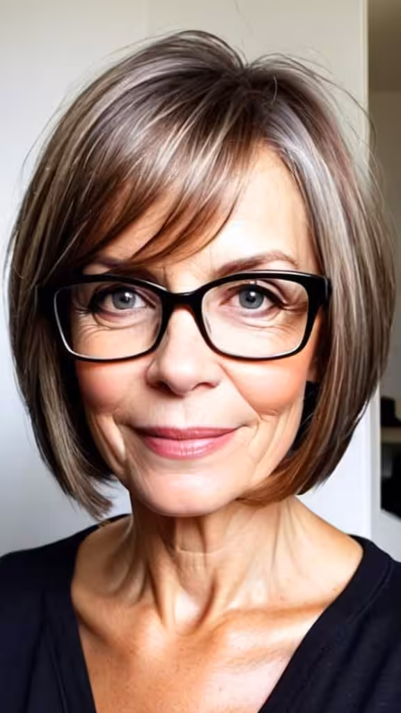 Shoulder-Length Angled Bob