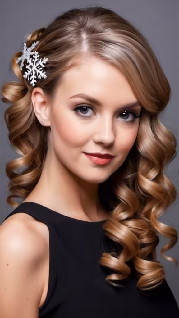 Side-swept Curls