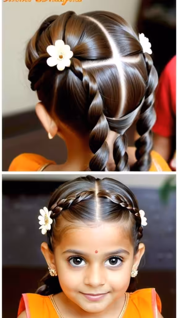 Simple Double Twist Hairstyle