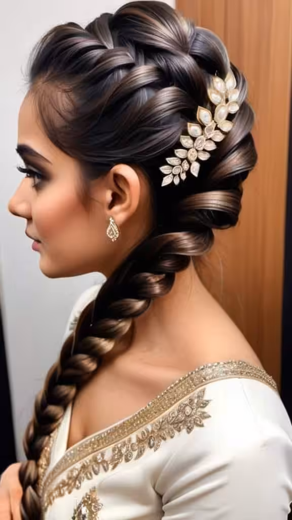 Sleek Braid with Bling