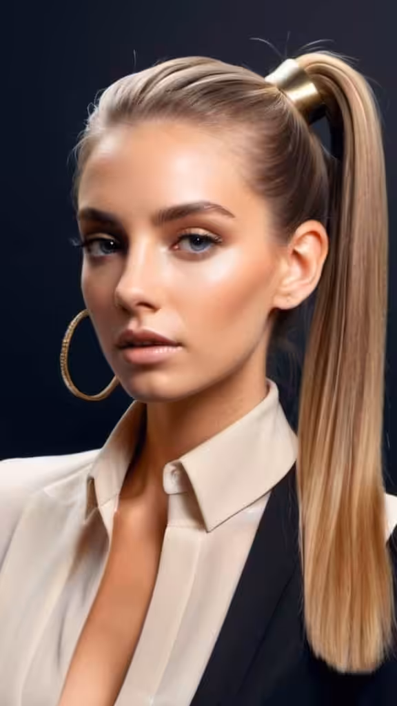 Sleek Ponytail