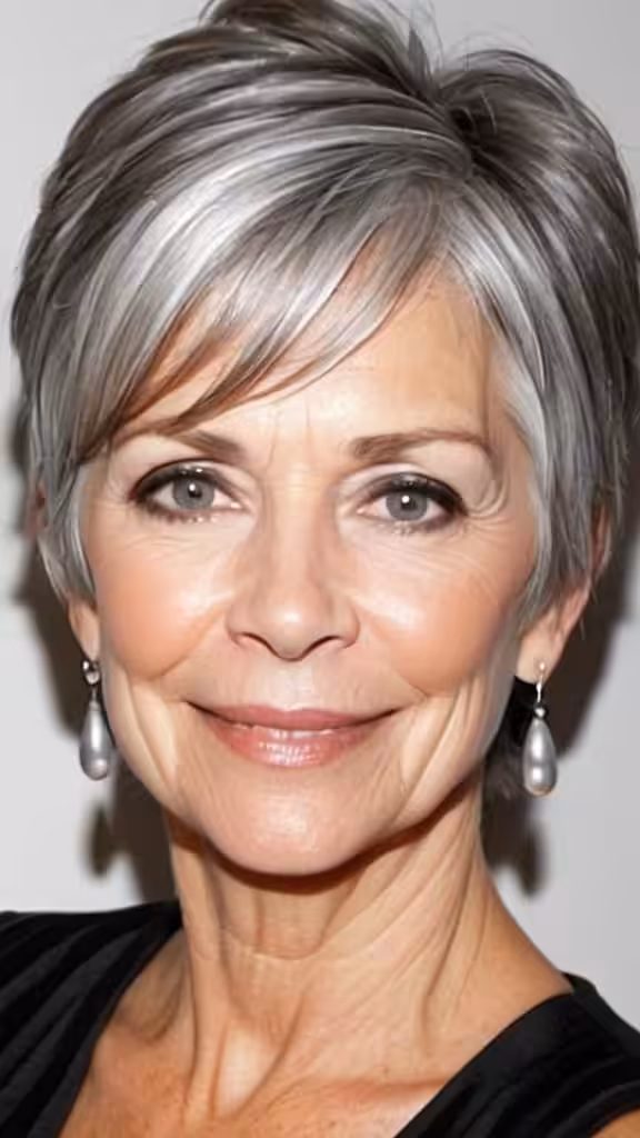 Straight Gray Hair
