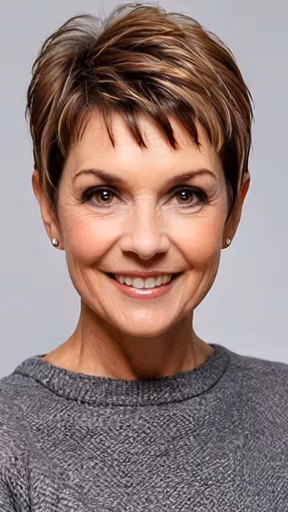 Tapered Pixie with Bangs