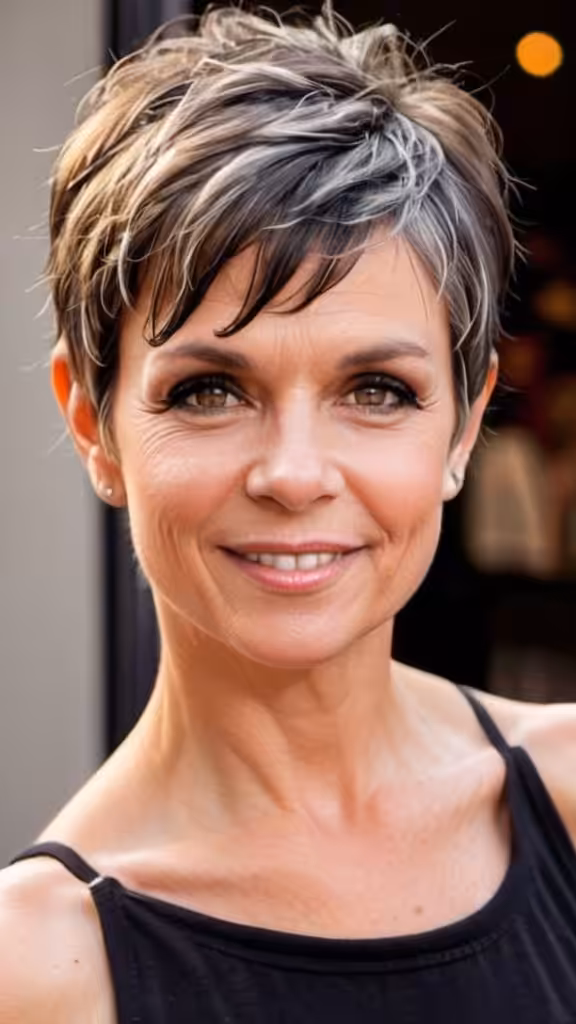 Textured Pixie with Bangs