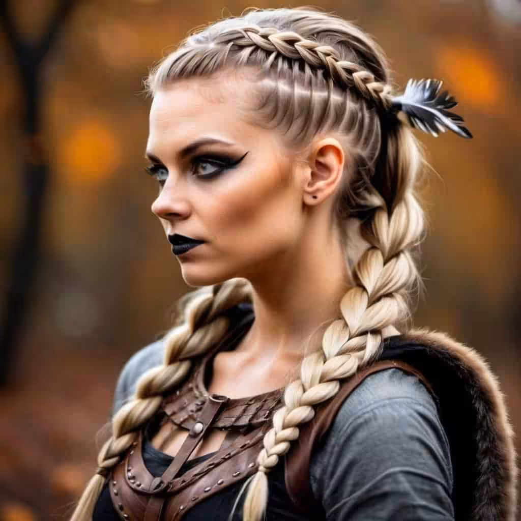 Viking Hairstyles for Halloween for Women