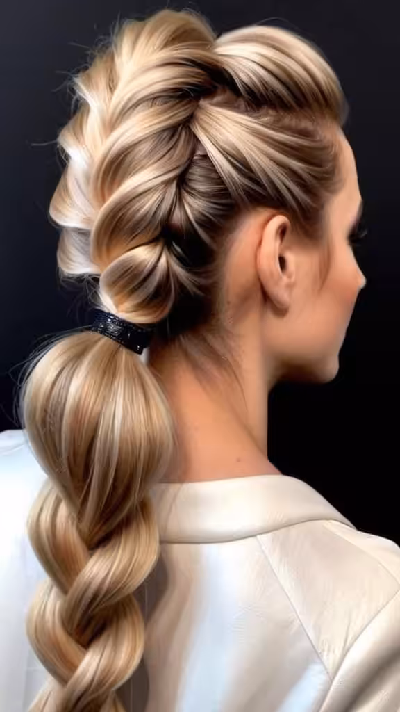 Voluminous Braided Pony