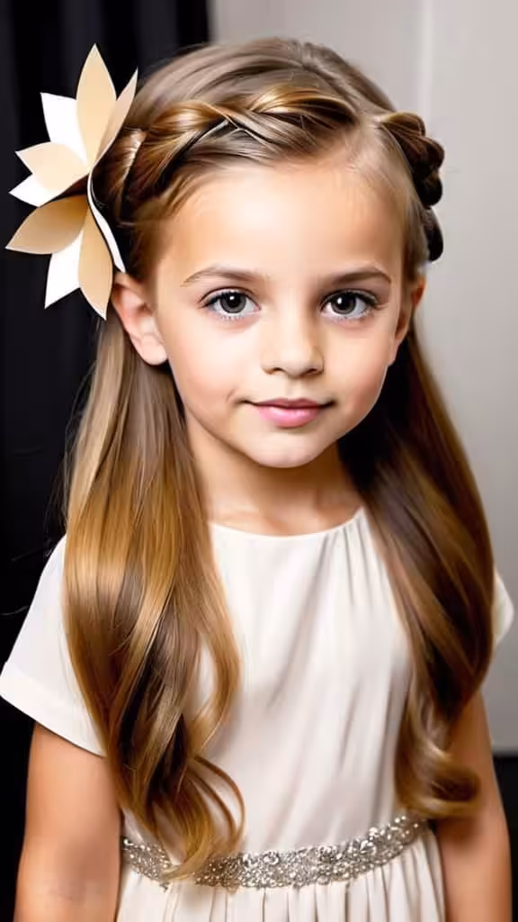 Waterfall Hairstyle For Kids