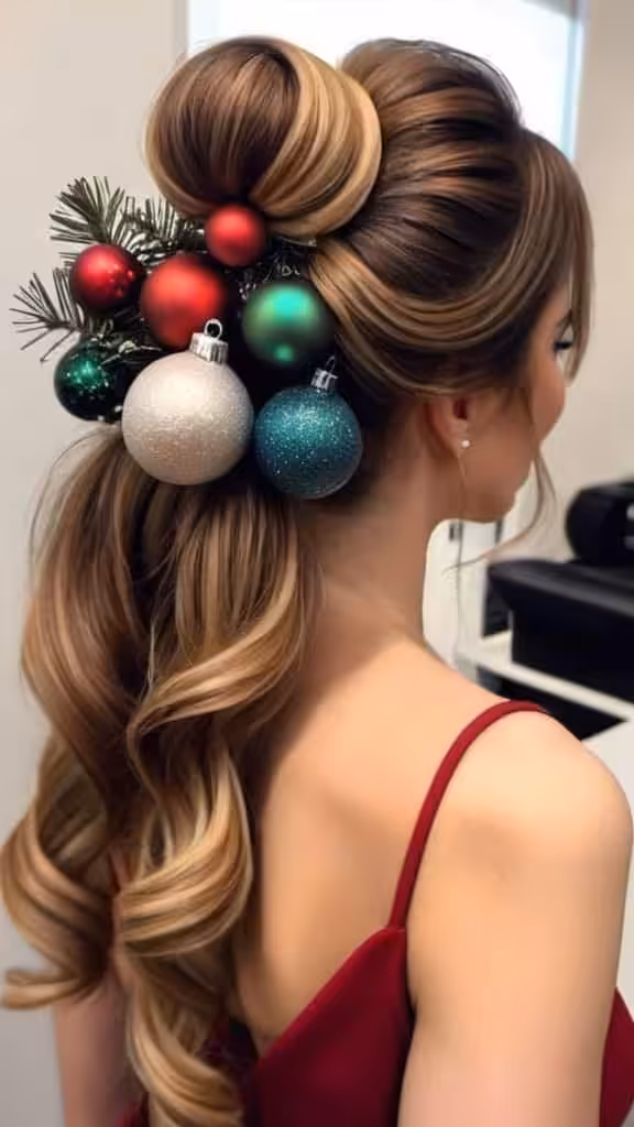 21 Elegant and Festive Christmas Hairstyles for Women