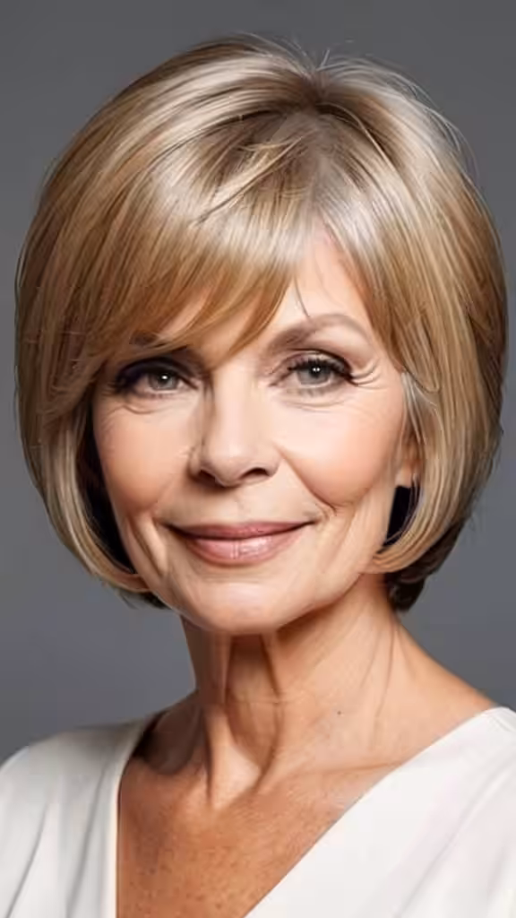 Feathered Bob with Light Bangs