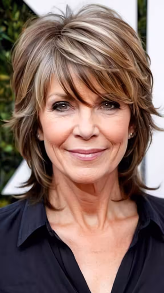 Layered Cut with Long Side Bangs