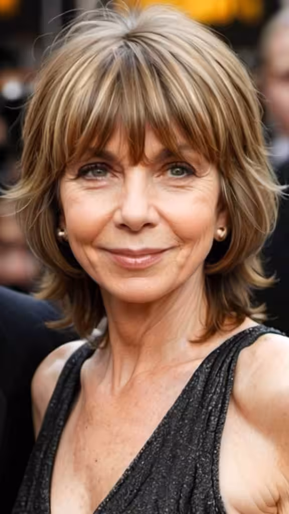 Shaggy Haircut with Bangs