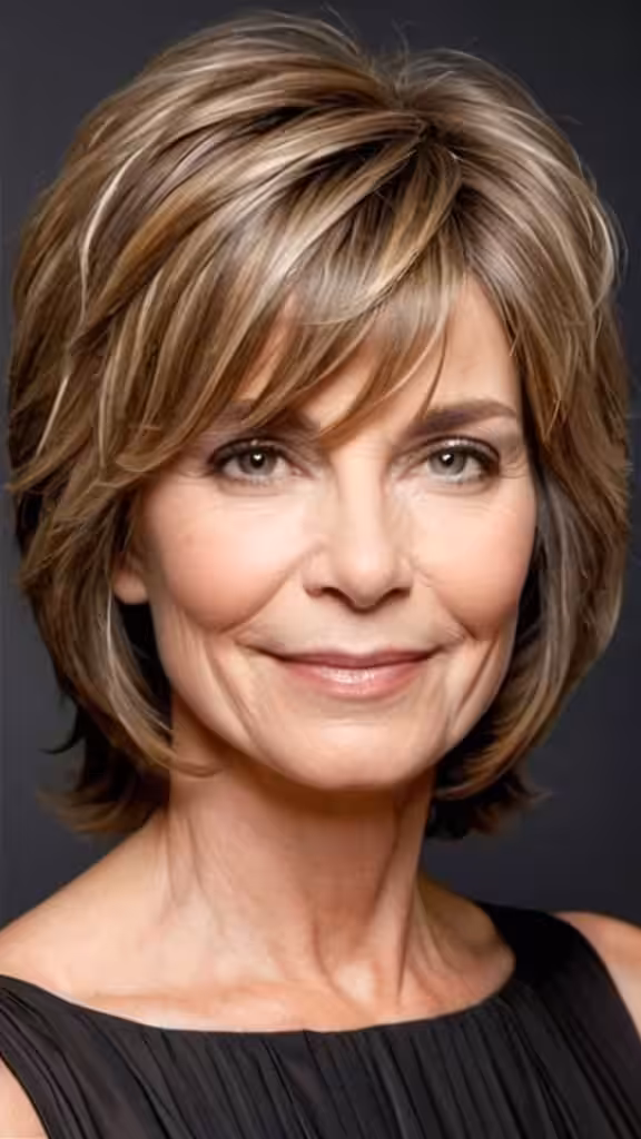 Shoulder-Length Feathered Cut