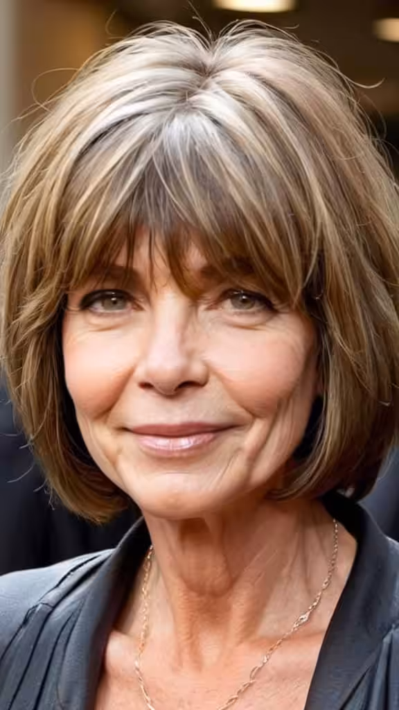 Shoulder-Length Shaggy Bob
