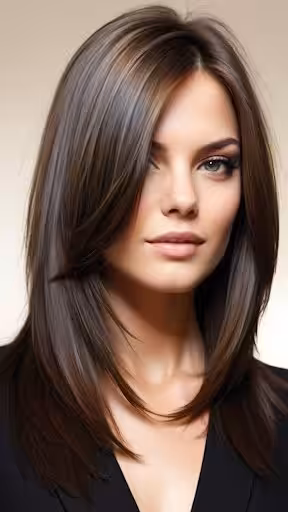 Sleek Layered Hair