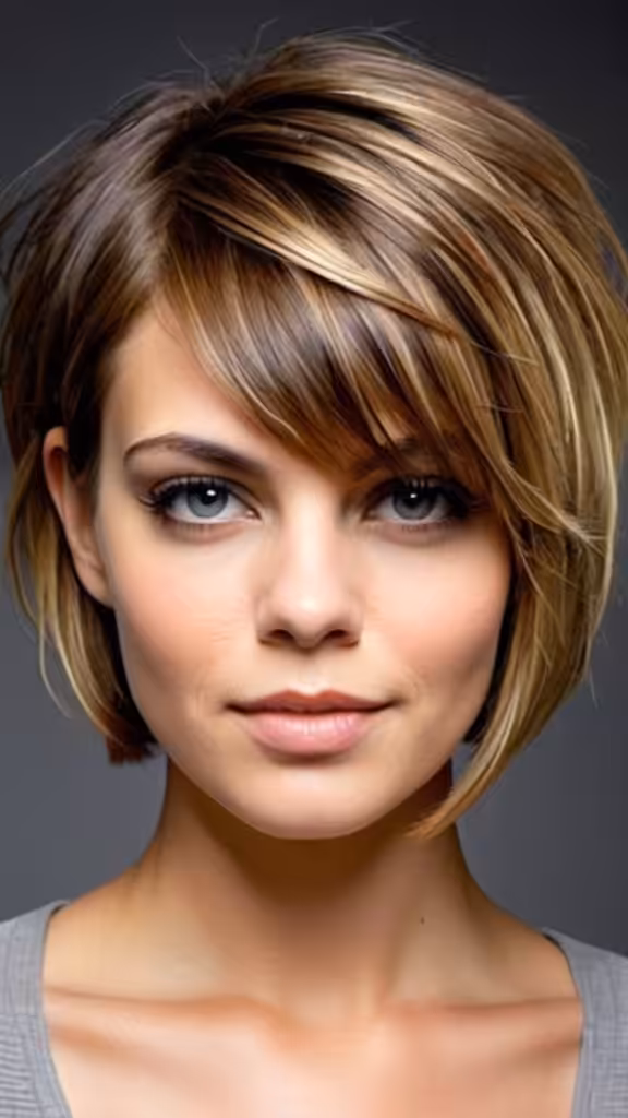 Asymmetrical Textured Bob