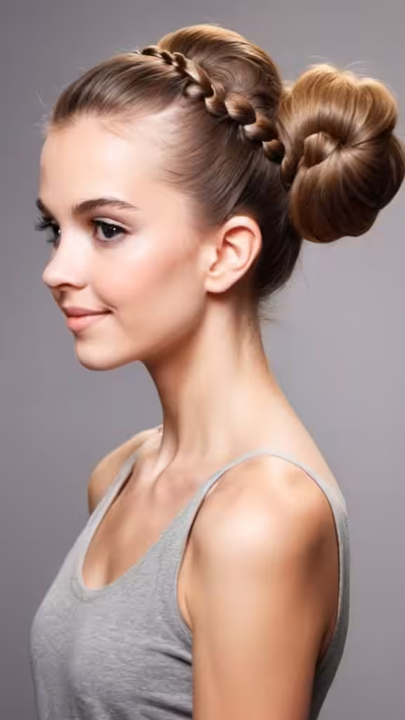 Ballerina Bun with Face-Framing Strands