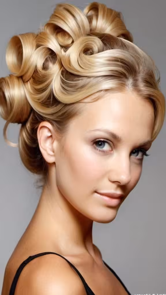 Blond Updo