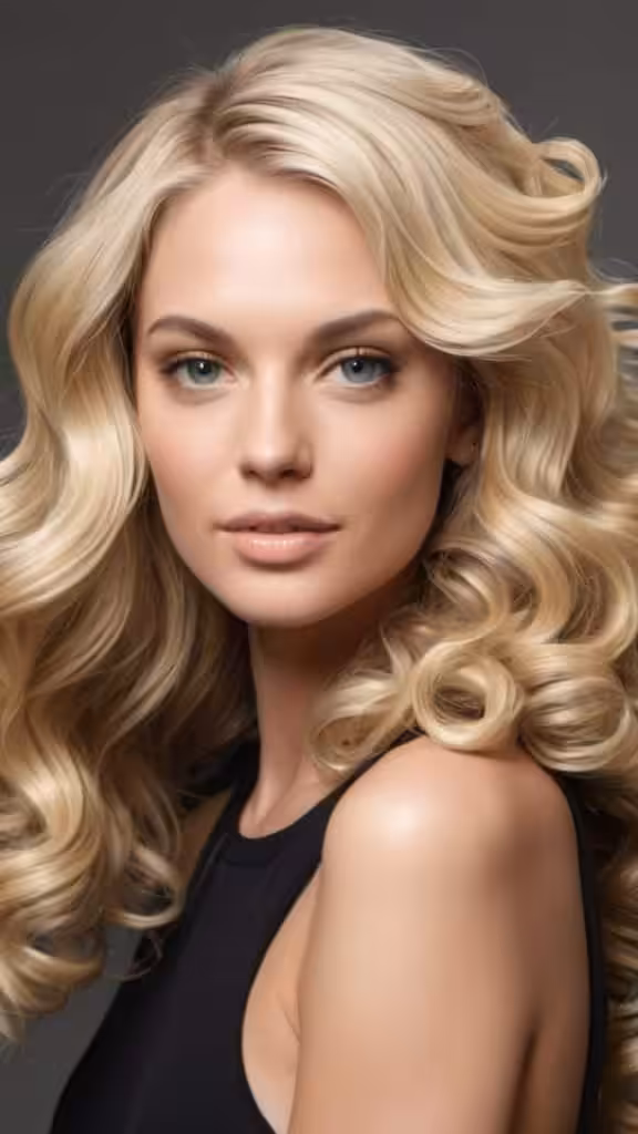 Blonde Wavy Blowout