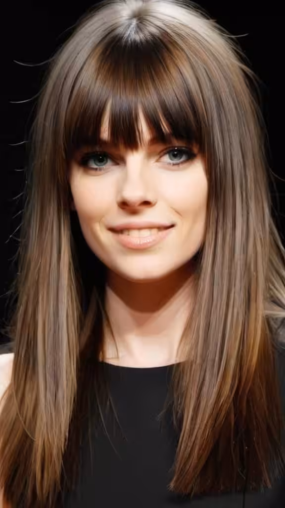 Blunt Bangs with Blunt Ends