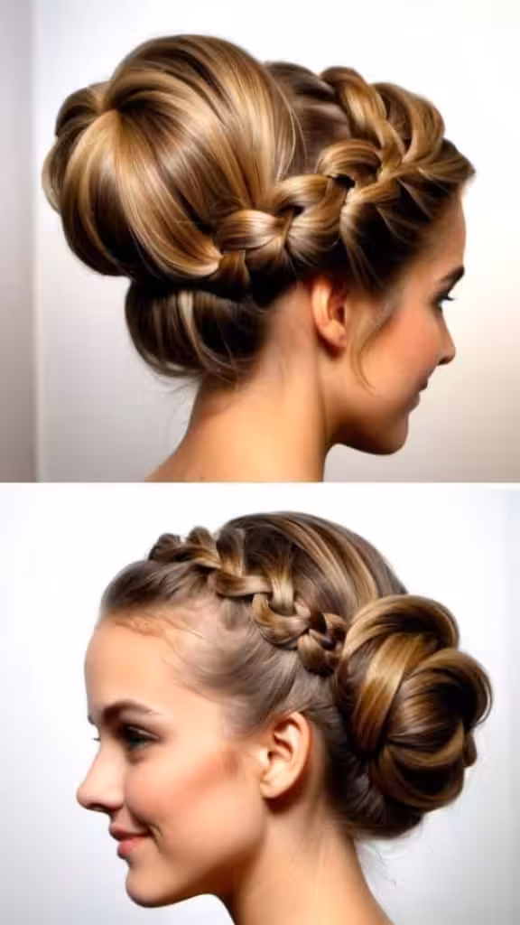 Braided Bun Updo