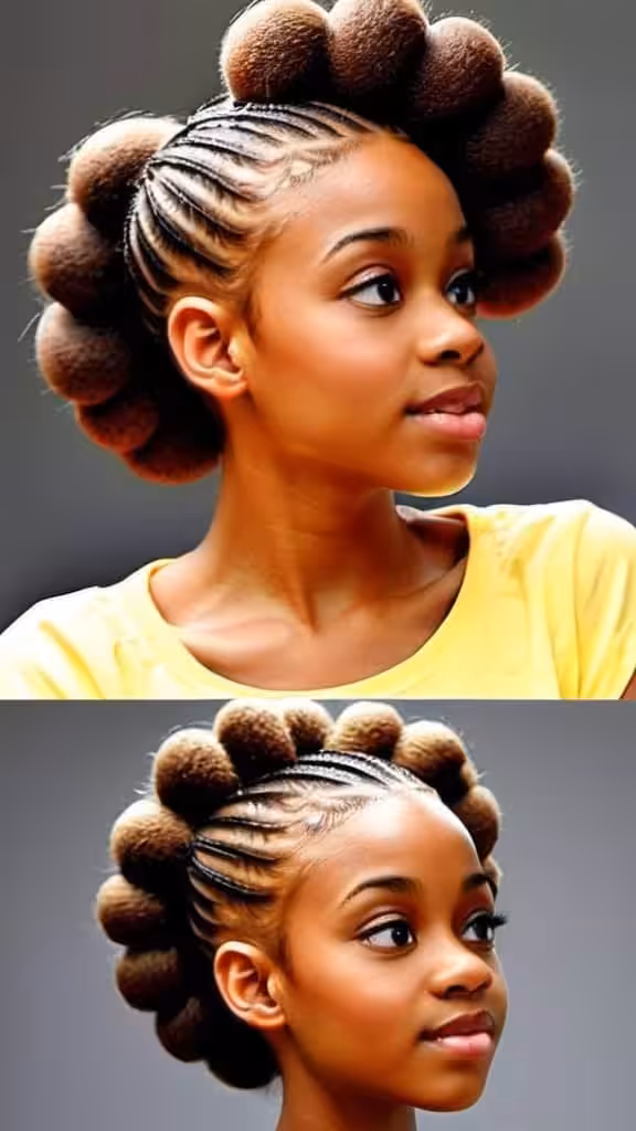 Braided Two Puffs