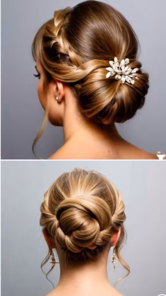 Bridesmaid Twisted Bun