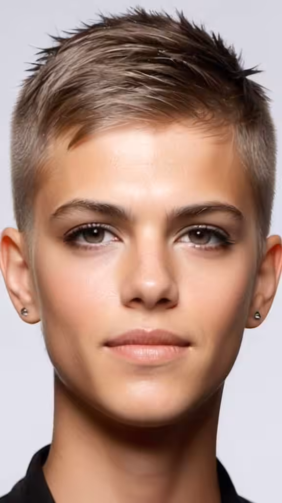 Buzzcut Chin Length Hairstyles