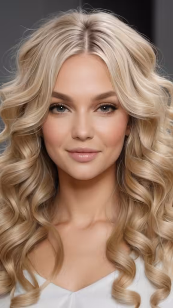 Champagne Blonde Curls
