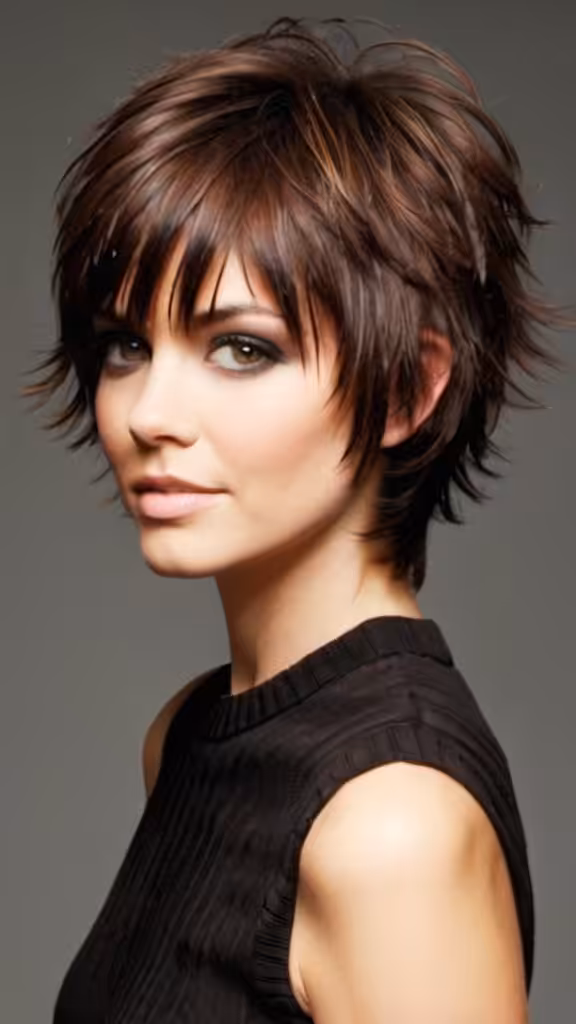 Choppy Feathered Hair