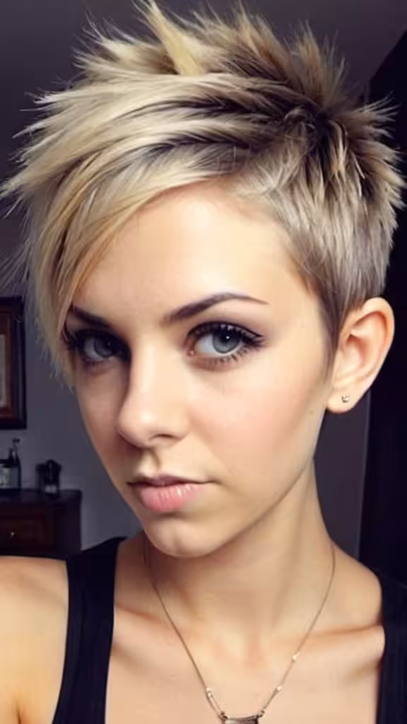 Cool Spiked Pixie