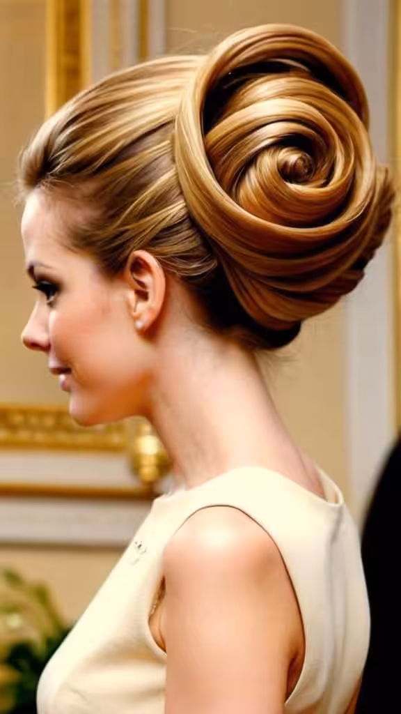 Elegant Beehive Updo