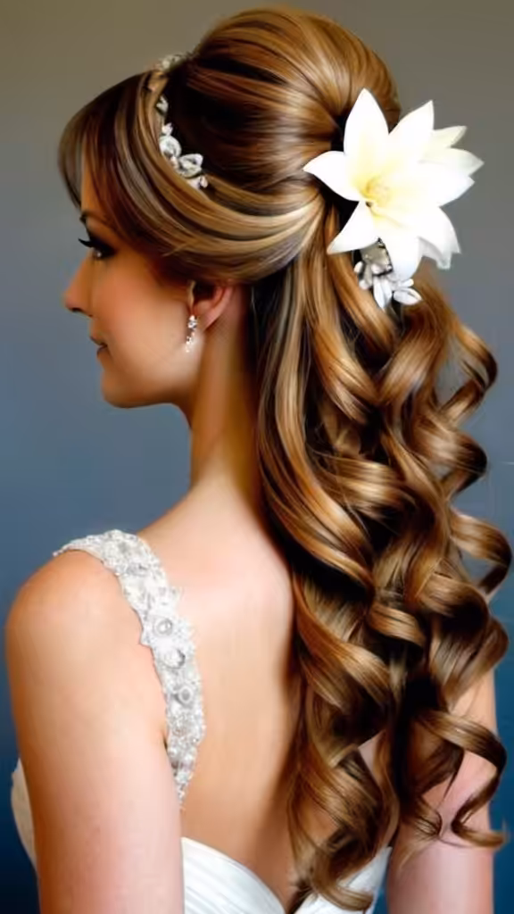 Elegant Half Up Style