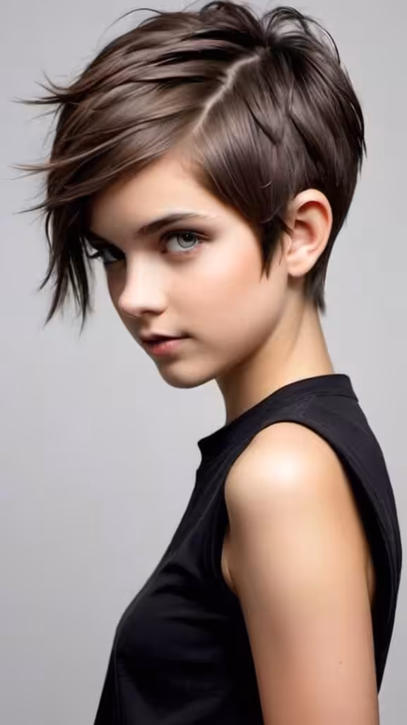 Feathered Undercut Pixie